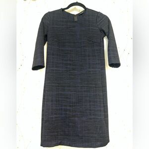 Theia Sheath Black and Blue Sheath Dress Sz 4 fits small